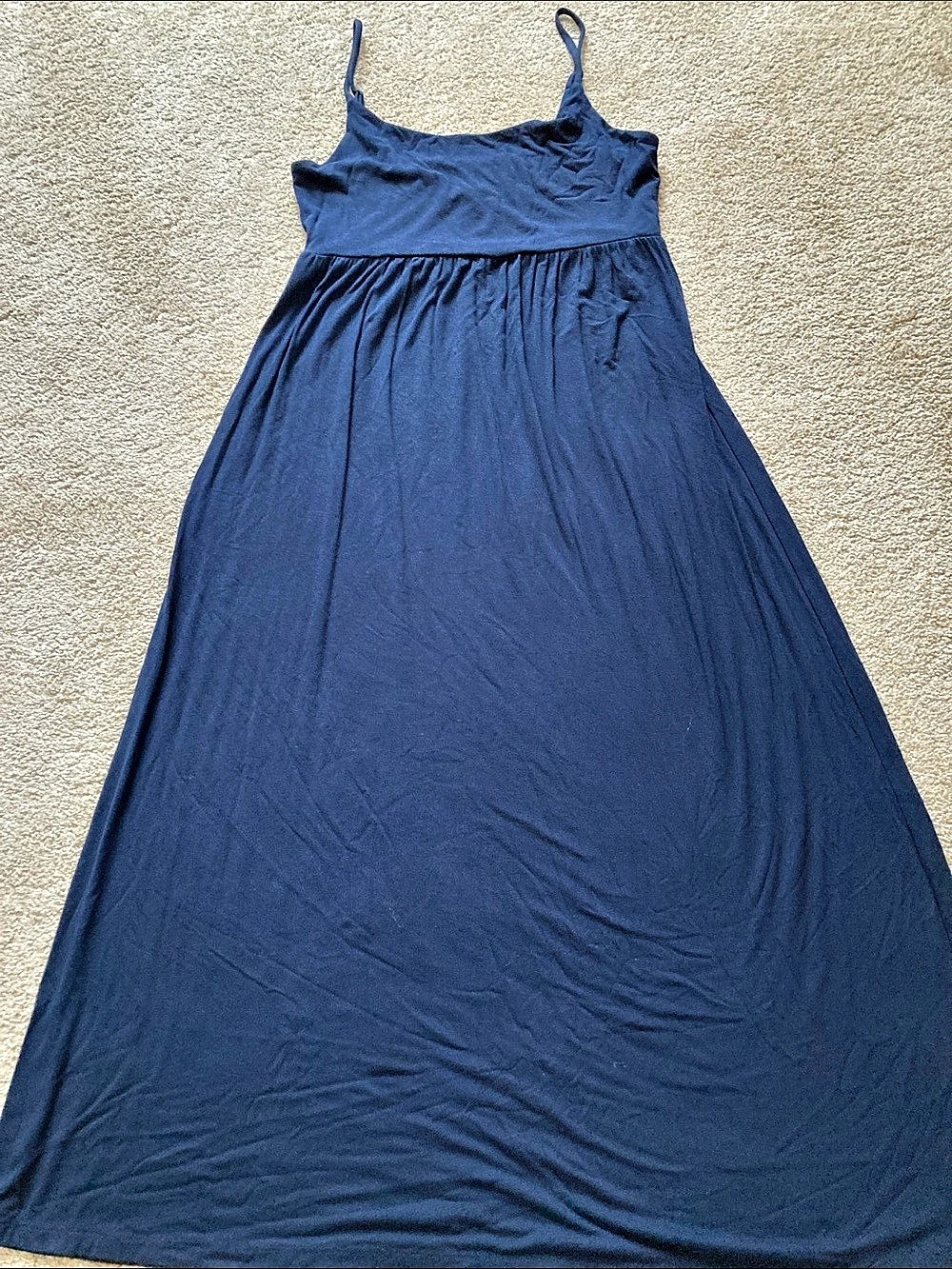 Old Navy Spaghetti Strap Empire Waist Maxi Dress Blue Medium